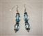 Silver plated Turqoise foil earrings SOLD