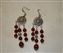 Tibetan Silver Carnelian Chandelier earrings SOLD