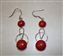 Sterling Silver and Red Coral ring earrings SOLD