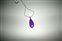 Purple Jade Drop Pendant with Sterling Silver Snake Chain SOLD