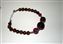 Flame work bead Bracelet, Bergundy and Red, Tigers eye and Rhodochrosite beads SOLD