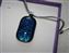 IMG_7235.jpg Sparkling Blue Coloured Dichroic Glass & Silver Pendant
