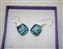 IMG_7241.jpg Turquoise Blue Coloured Dichroic Glass & Silver Earrings