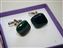 IMG_7265.jpg Green Patterned Coloured Glass & Silver plated Cufflinks