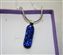 IMG_7272.jpg Bright Blue Patterned Coloured Dichroic Glass & Silver Pendant